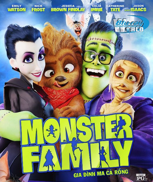 B3415. Monster Family 2017 - GIA ĐÌNH MA CÀ RỒNG 2D25G (DTS-HD MA 5.1) 
